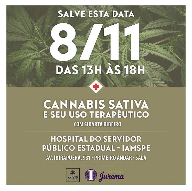 Palestra com Sidarta Ribeiro sobre Cannabis Sativa e seu uso terapêutico; e reedição do livro Maconha, Cérebro e Saúde;