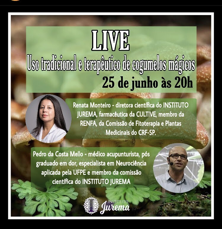 Aula Pública: Uso tradicional e terapêutico de cogumelos mágicos, com Renata Monteiro e Dr. Pedro Mello