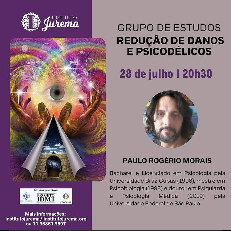 Grupo de Estudos: Redução de Danos e Psicodélicos, com Paulo Moraes