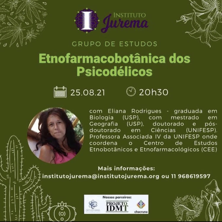 Grupo de Estudos: Etnofarmacobotânica dos Psicodélicos, com Eliana Rodrigues