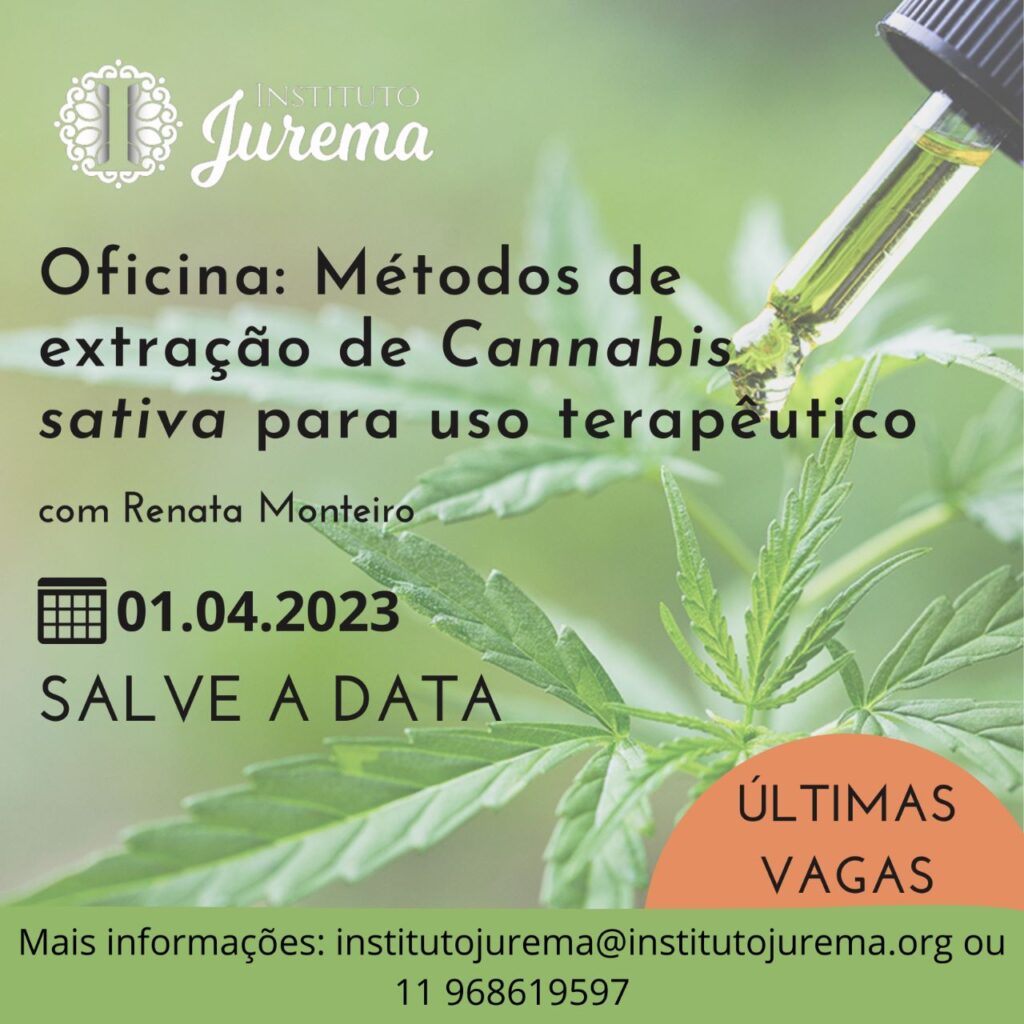 Oficina: Método de extração de Cannabis Sativa para uso terapêutico